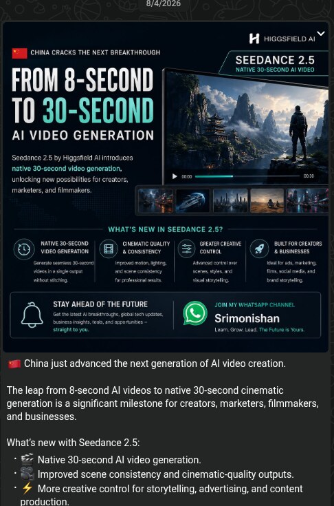 Latest technology update screenshot